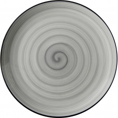 Πιατέλα Στρογγυλή  Πορσελάνης Porline Grey 30cm Porline Porselen