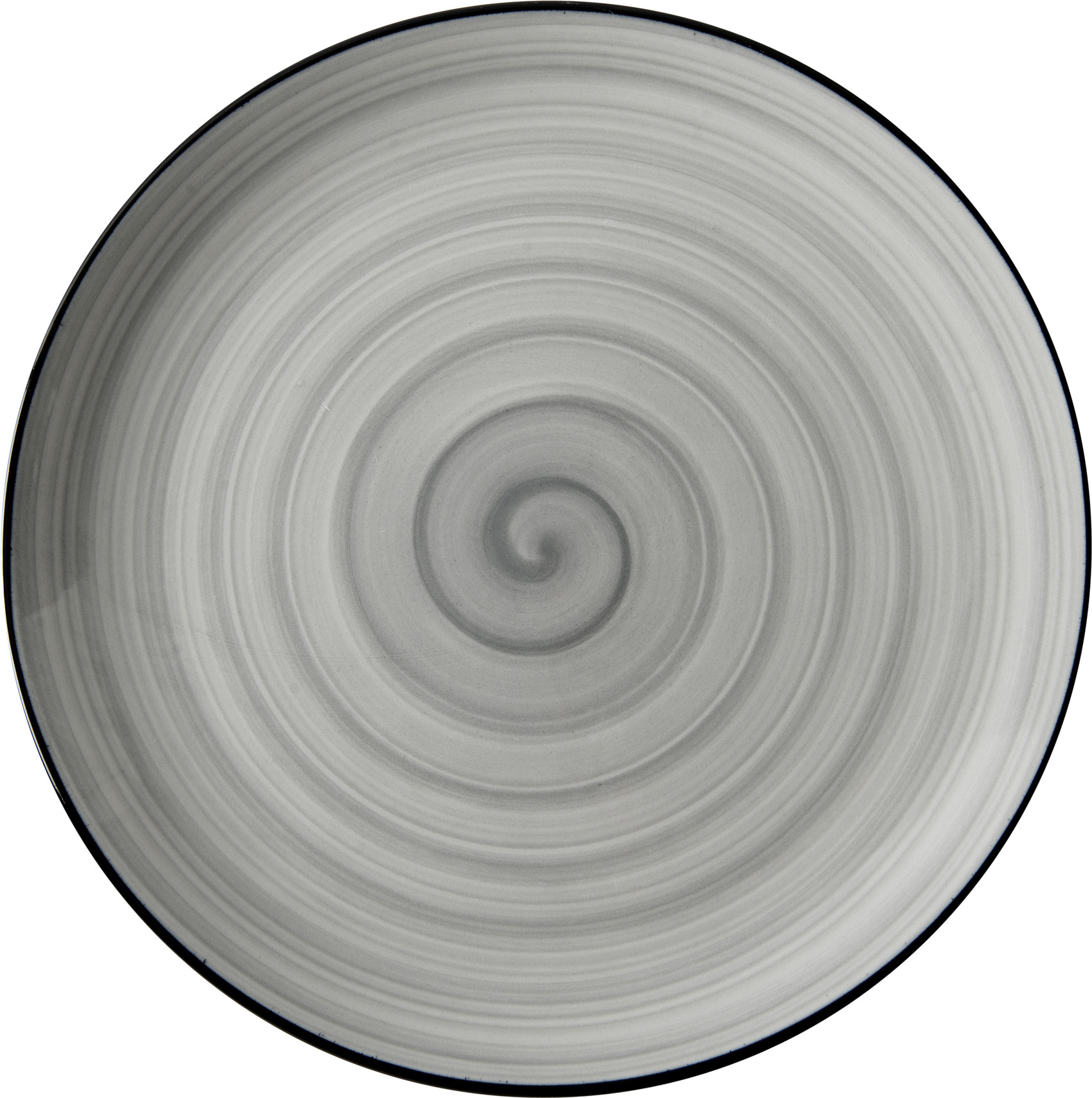 Porline Πιατέλα Στρογγυλή Πορσελάνης Grey 30cm Porselen