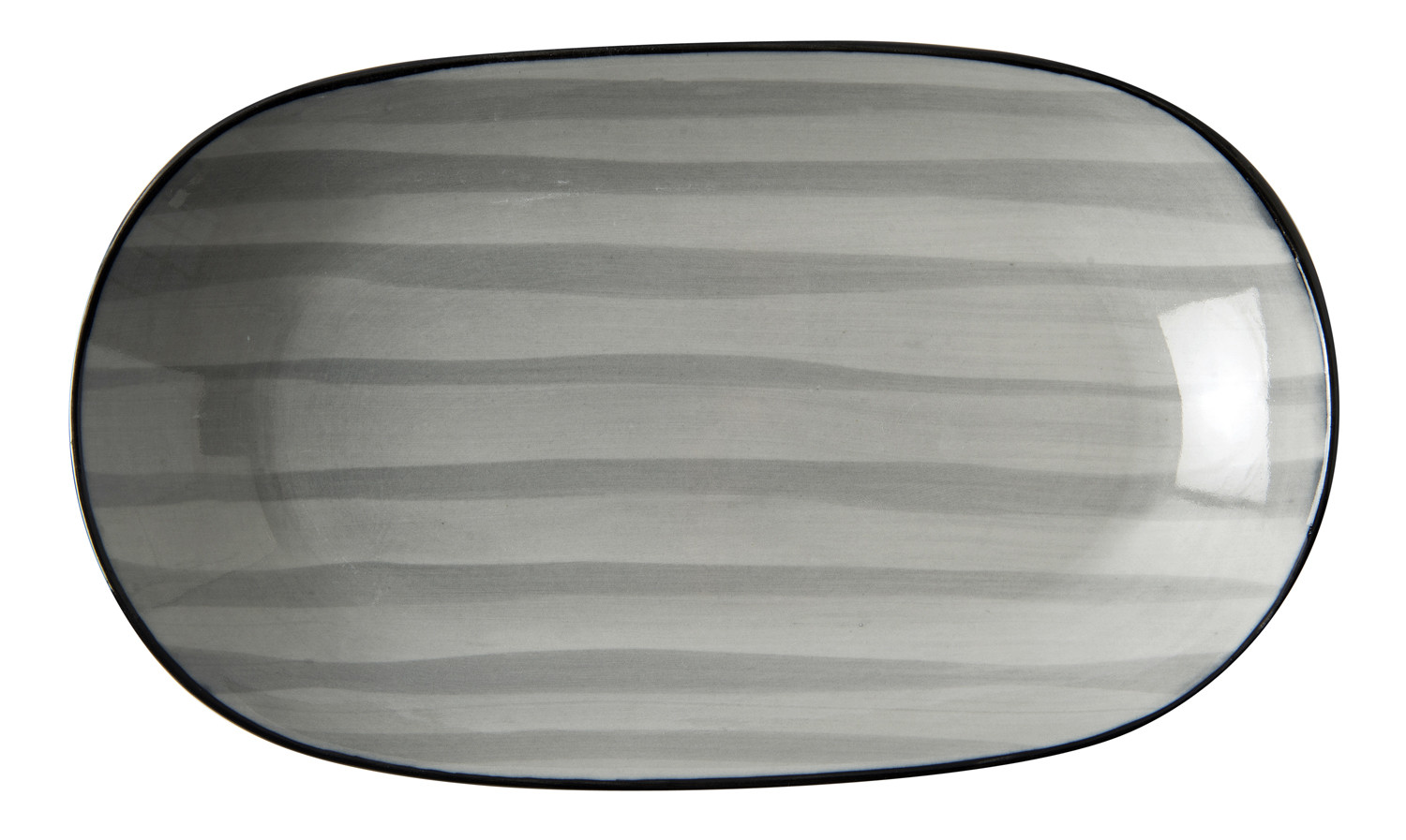 Πιατέλα Οβάλ Πορσελάνης Porline Grey 29cm Porline Porselen