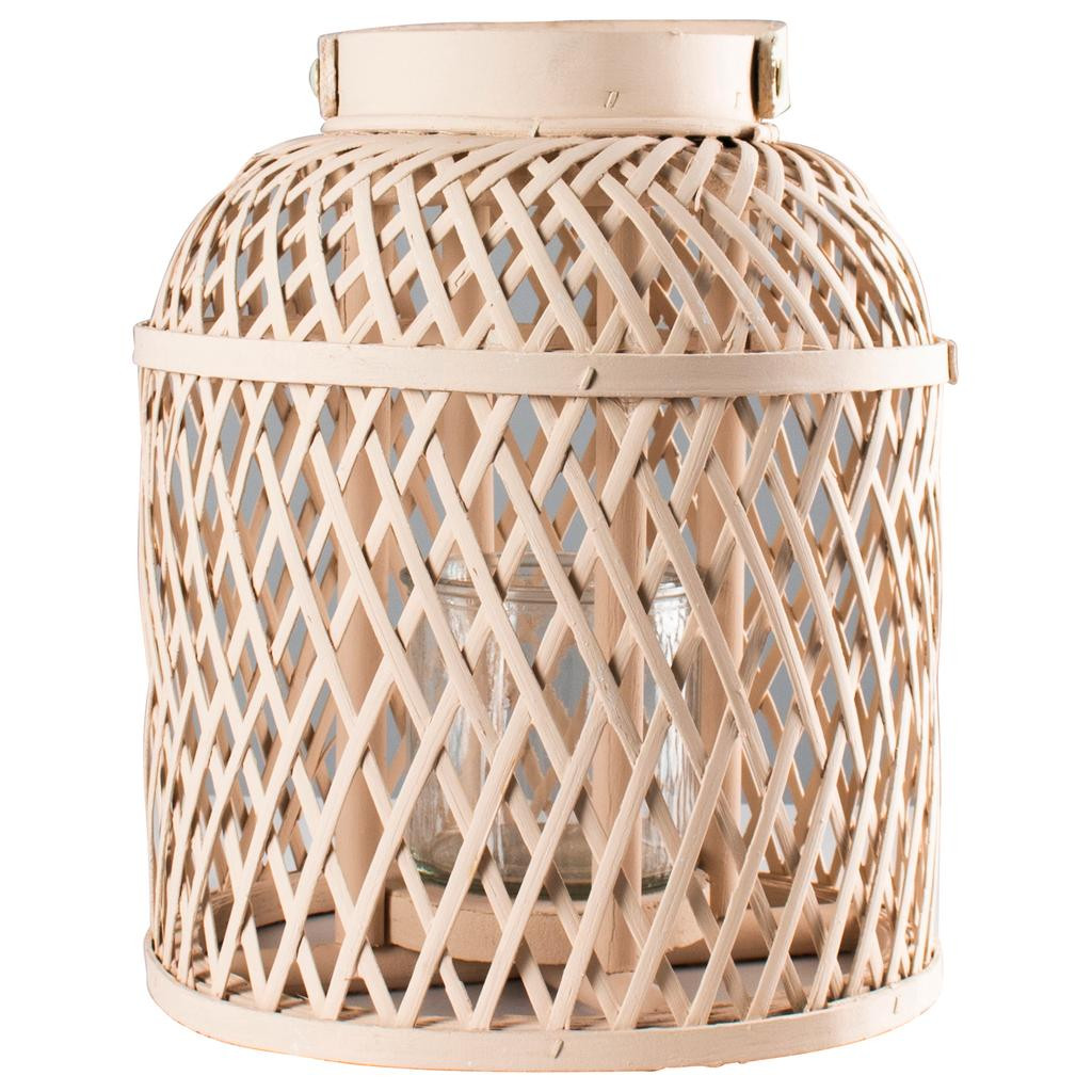 Φανάρι Ξύλινο Beige Gusta 25cm