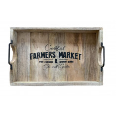 Δίσκος Ξύλινος Mango Farmer Market 38cm