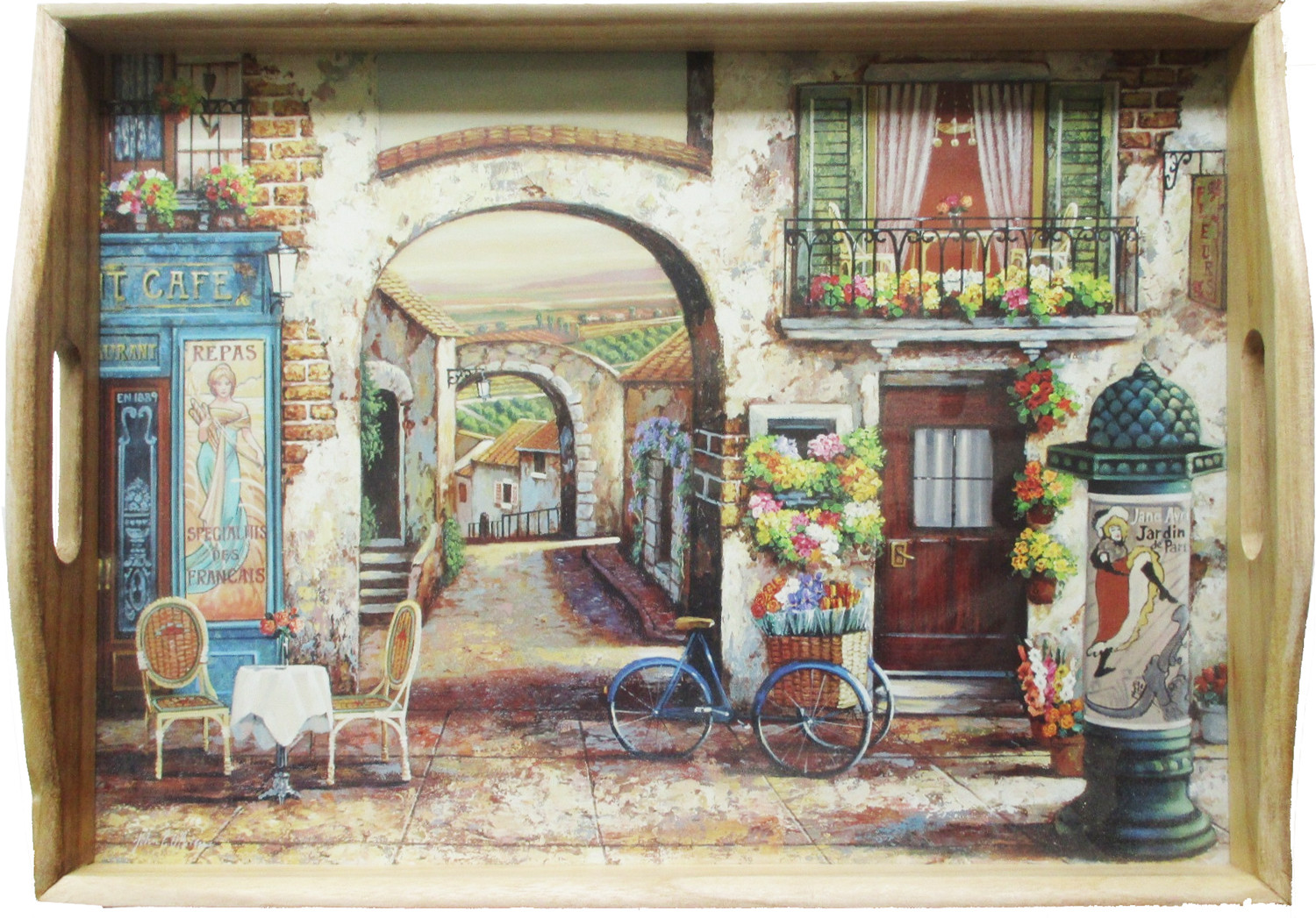 Δίσκος Σερβιρίσματος Ξύλινος La Petit 41cm