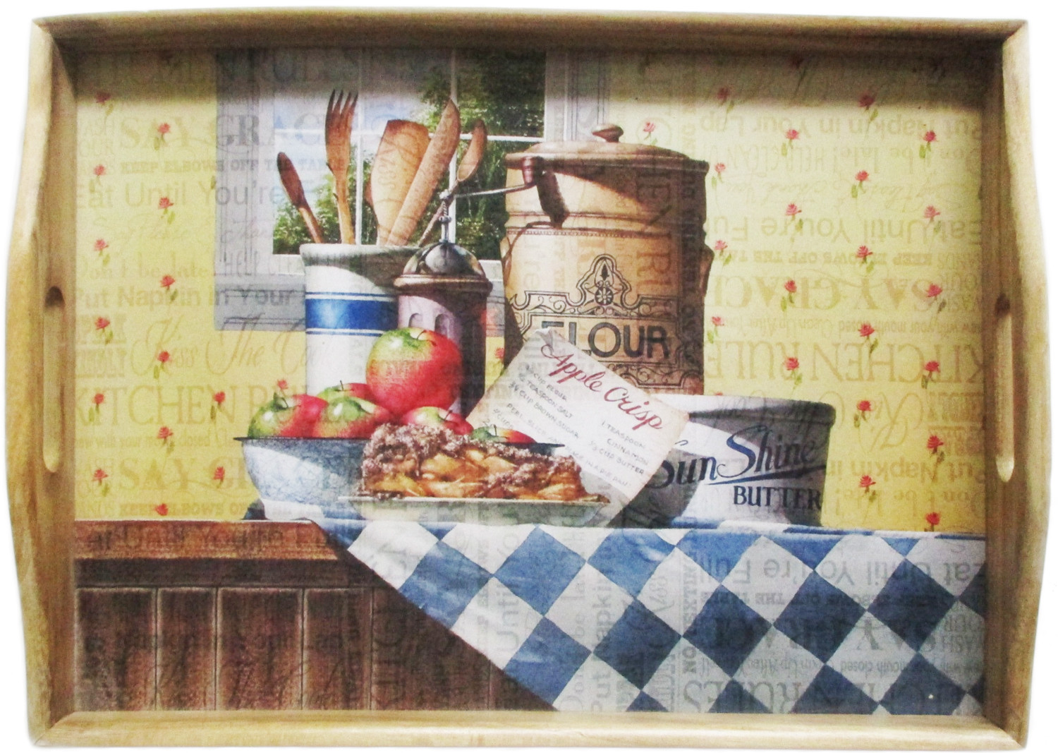 Δίσκος Σερβιρίσματος Ξύλινος Bakery 41cm