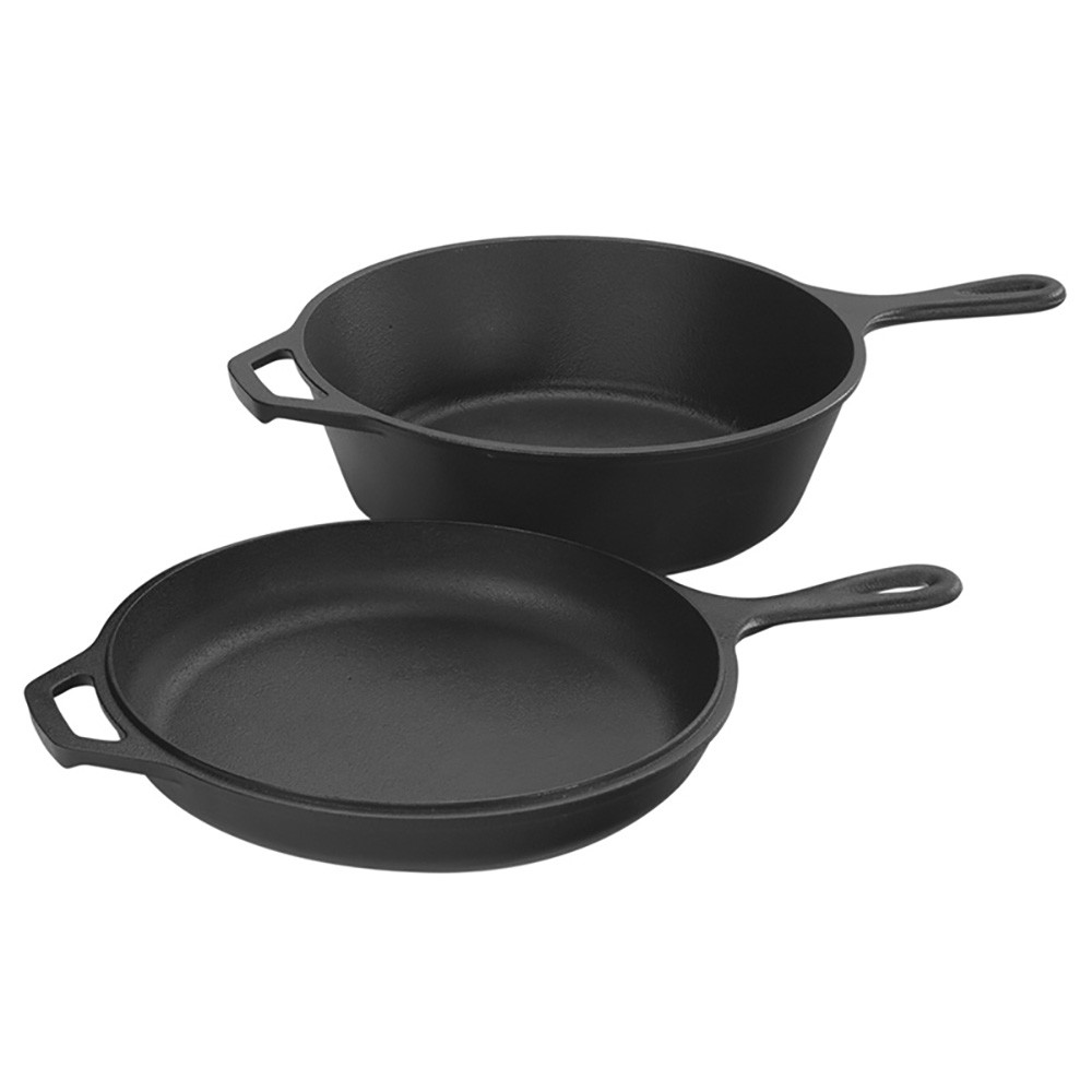 Τηγάνι Μαντεμένιο Βαθύ 2 Σε 1 Combo 26cm Lodge