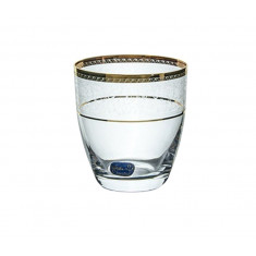 Ποτήρι Ουίσκι Κρυστάλλινο Bohemia 300ml Σετ 6Τμχ Elisabeth Gold