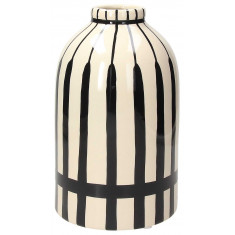 Βάζο Κεραμικό Black Stripes Andrea Fondebasso 24cm
