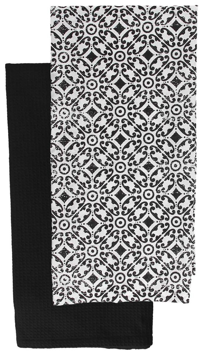 Πετσέτες Κουζίνας βαμβακερές Σετ 2τμχ. Tuxedo 45x70cm Andrea Fontebasso