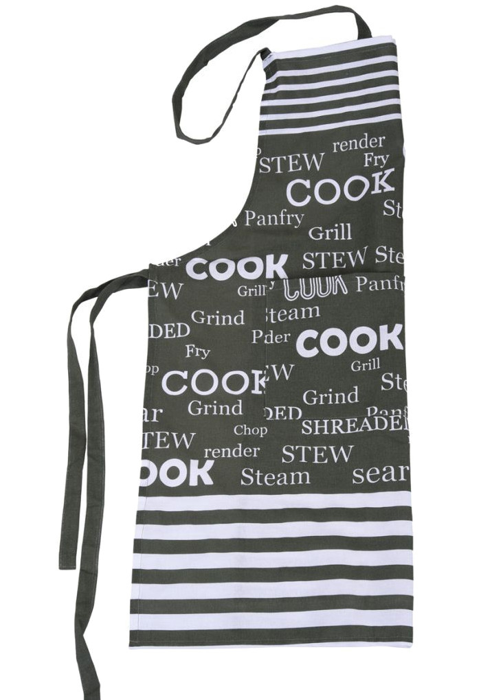 Ποδιά Κουζίνας Υφασμάτινη Cook Πράσινη Marva Home