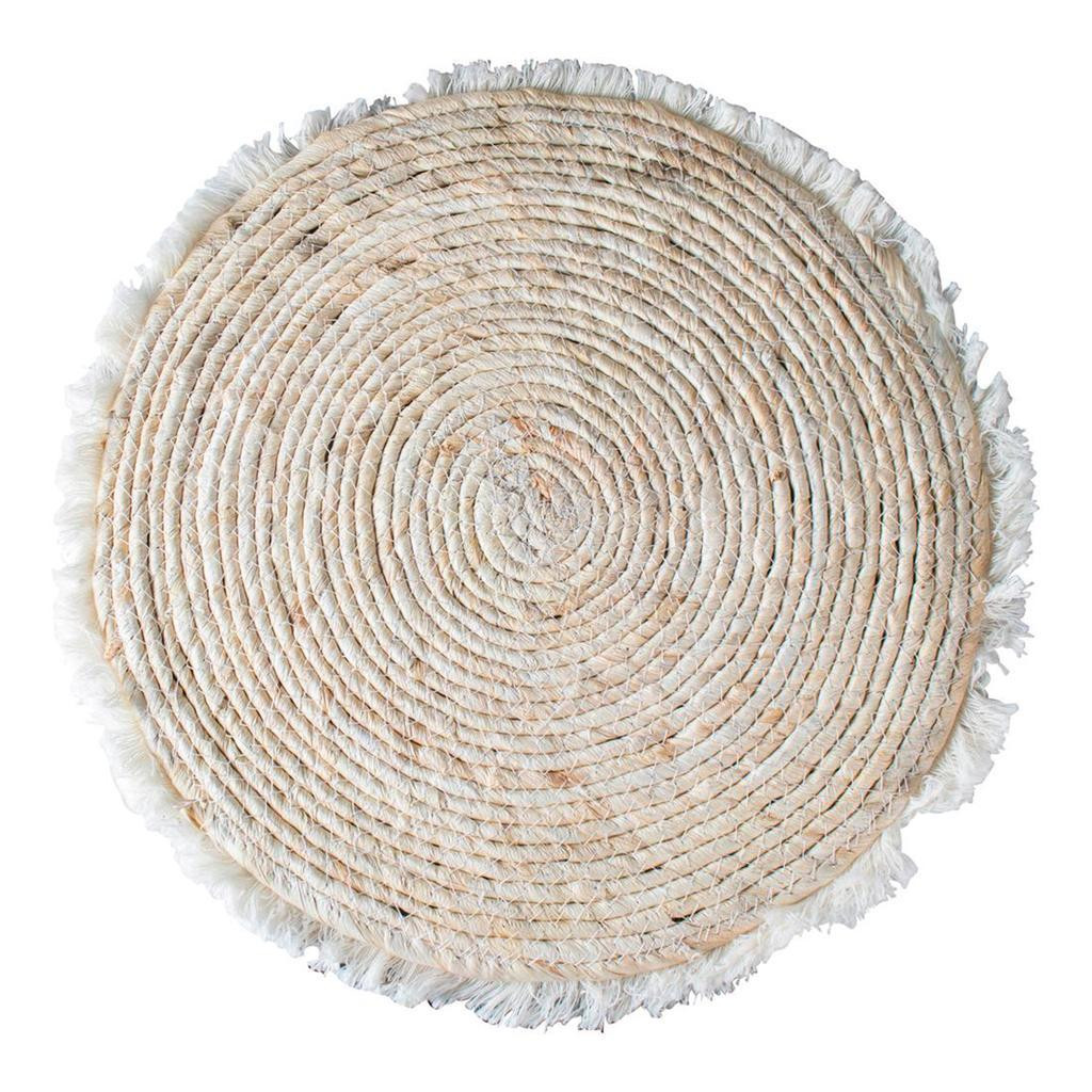Σουπλά Ψάθινο Στρογγυλό Beige38,5cm 5five