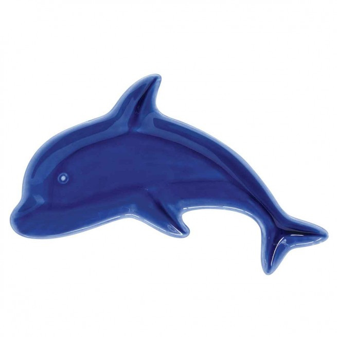 Πιατέλα Πορσελάνης Δελφίνι Fish blue 26cm R2S