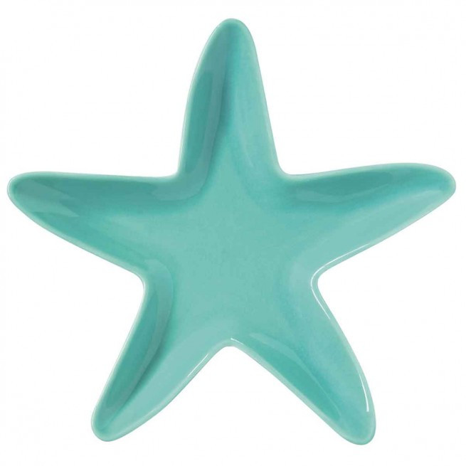 Πιατέλα Πορσελάνης Αστερίας Fish Aqua 23cm R2S