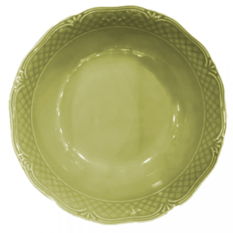 Μπολ Σαλάτας Πορσελάνης Στρογγυλή Arianna Beige Housmann 23cm