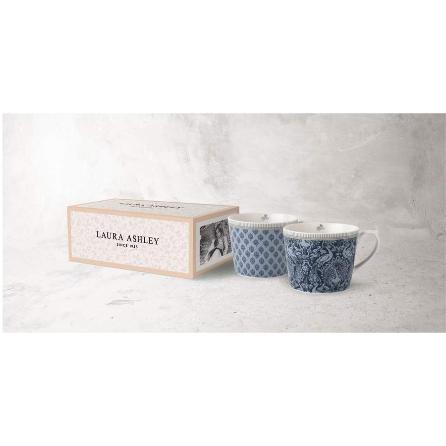 Κούπα Laura Ashley Σετ 2τμχ. Tea Blue Fine Bone China 280ml Tea Collectables