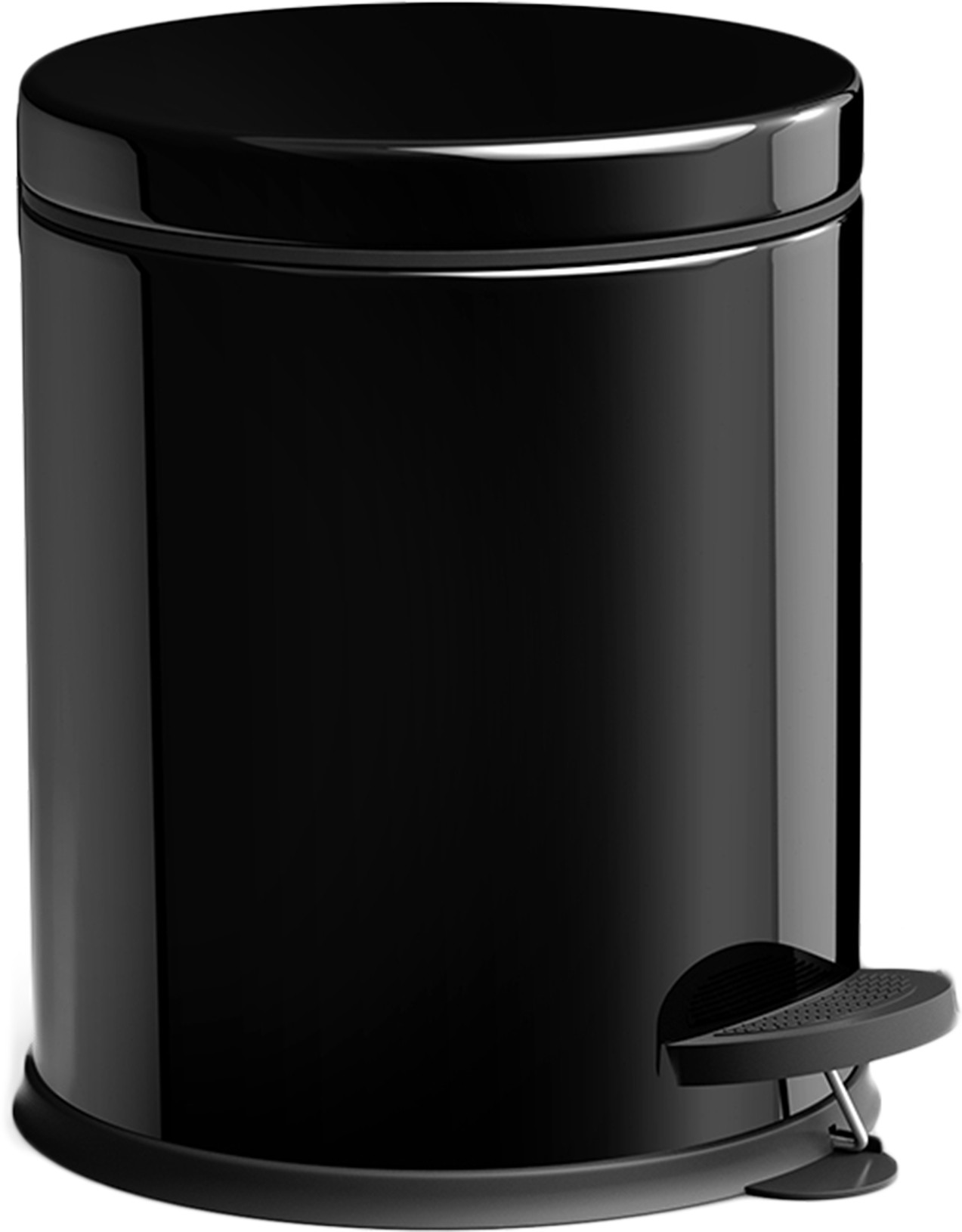 Πεντάλ Μεταλλικό Στρογγυλό 5lit. Micro Mat Black