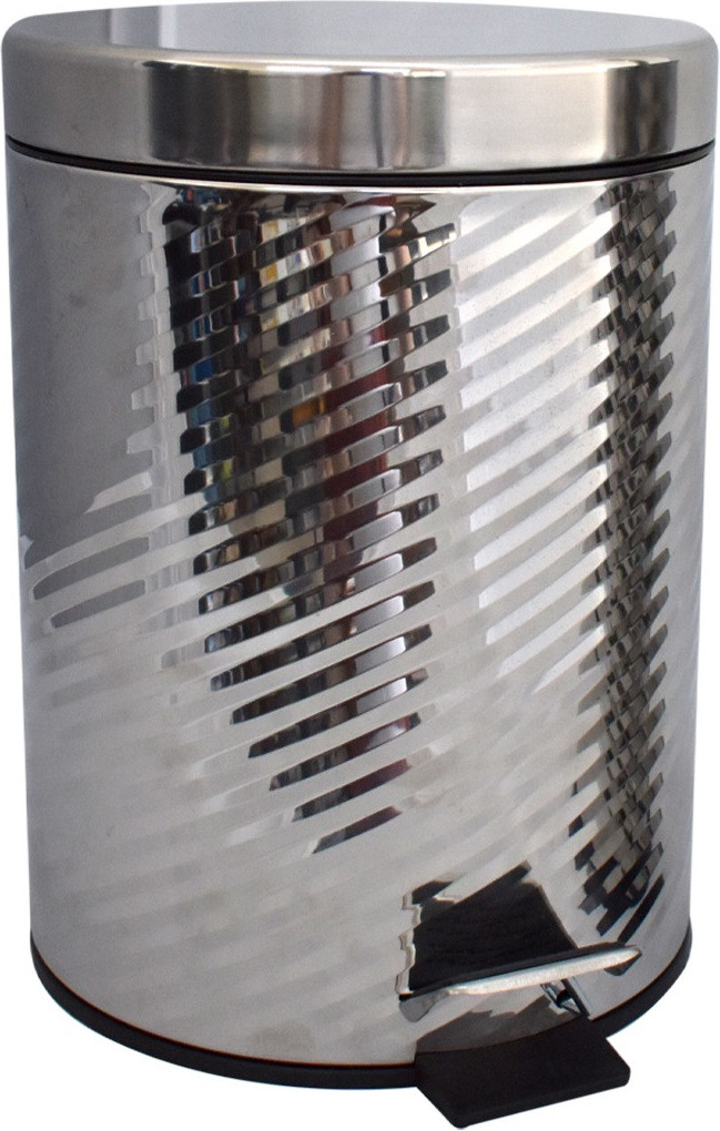 Πεντάλ Μεταλλικό Στρογγυλό 5lit. Wave Inox