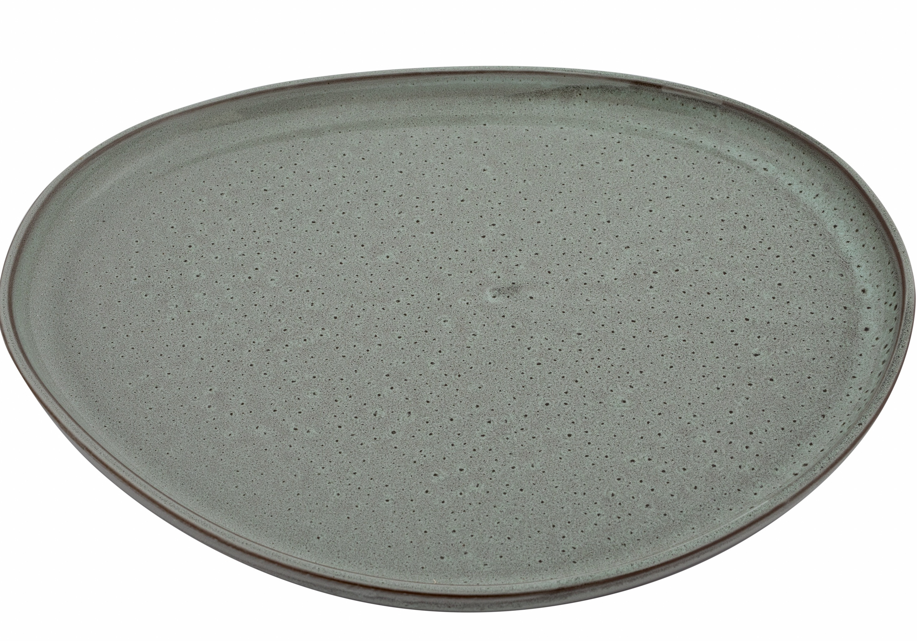 Πιατέλα Πορσελάνης Στρογγυλή Granite Glased Beige 34cm HFA