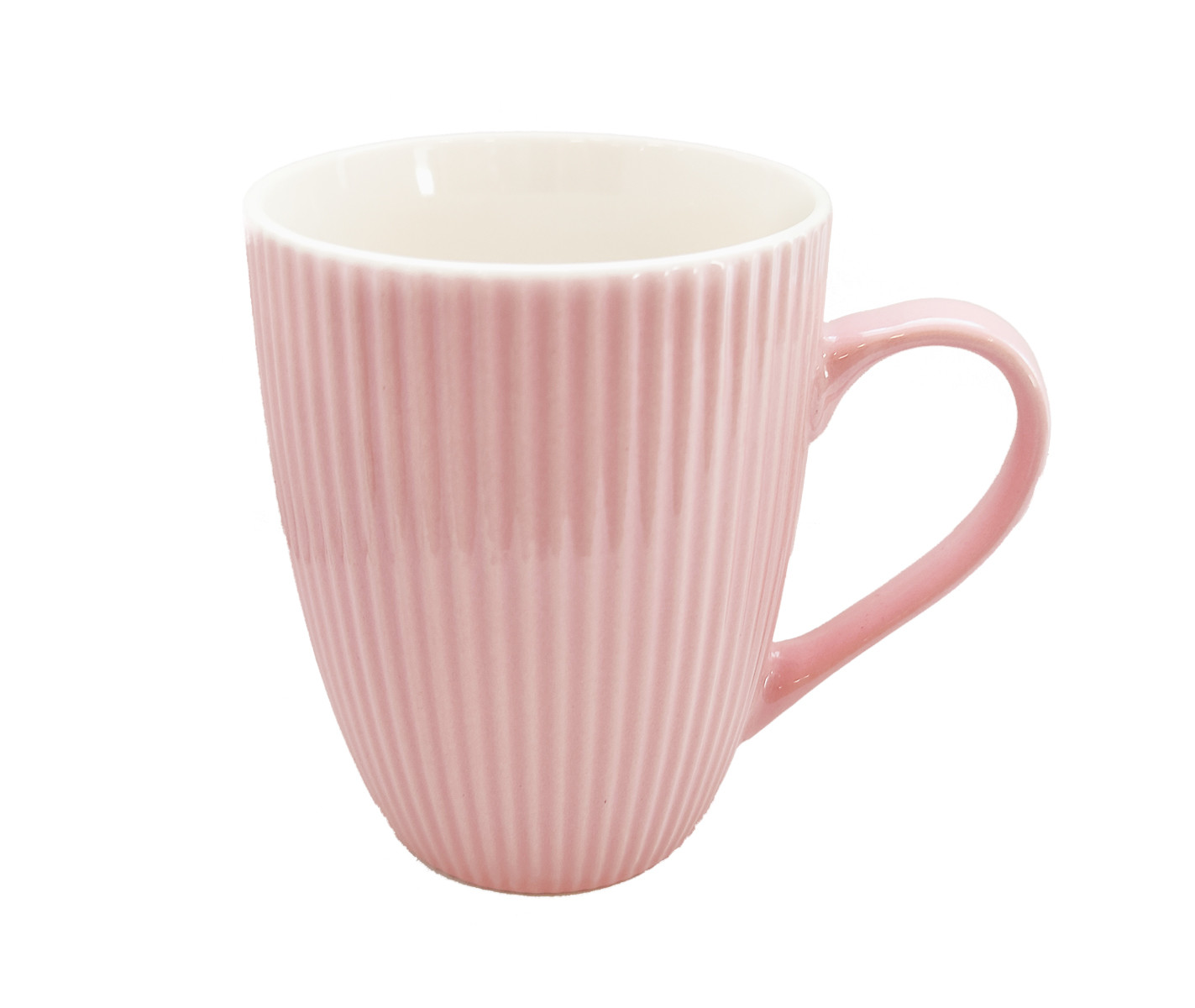 Κούπα Πορσελάνης New Bone China Stripe Pink 350ml