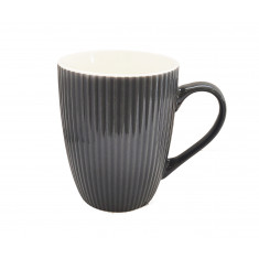 Κούπα Πορσελάνης New Bone China Stripe Grey 350ml