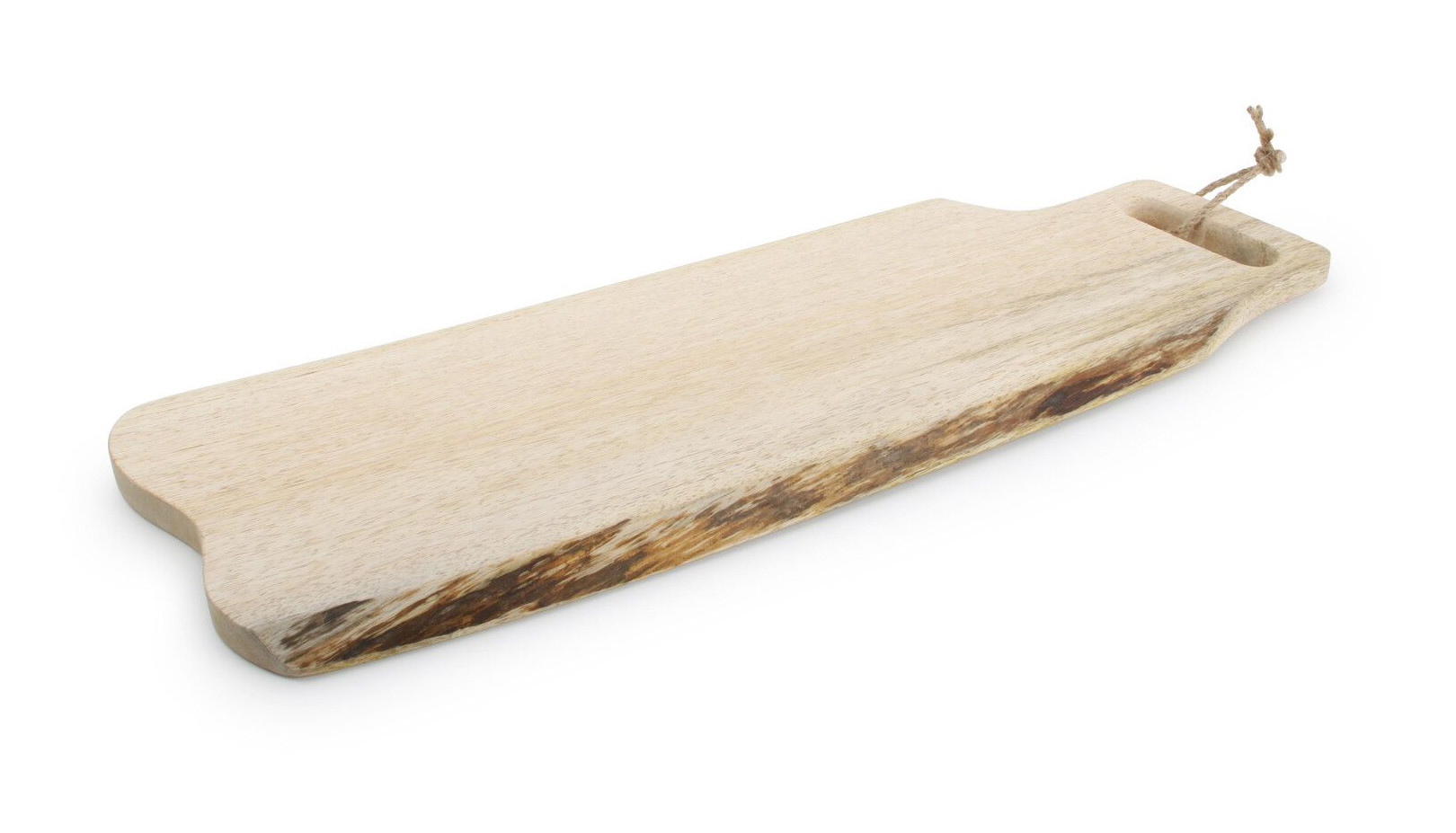 WOOD FOOD Πλατό Σερβιρίσματος Ξύλινο Με Λαβή Grip 50cm Wood Food