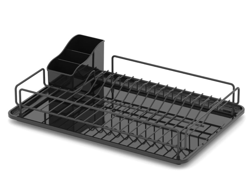 Πιατοθήκη Μεταλλική Black Mat Tekno-Tel