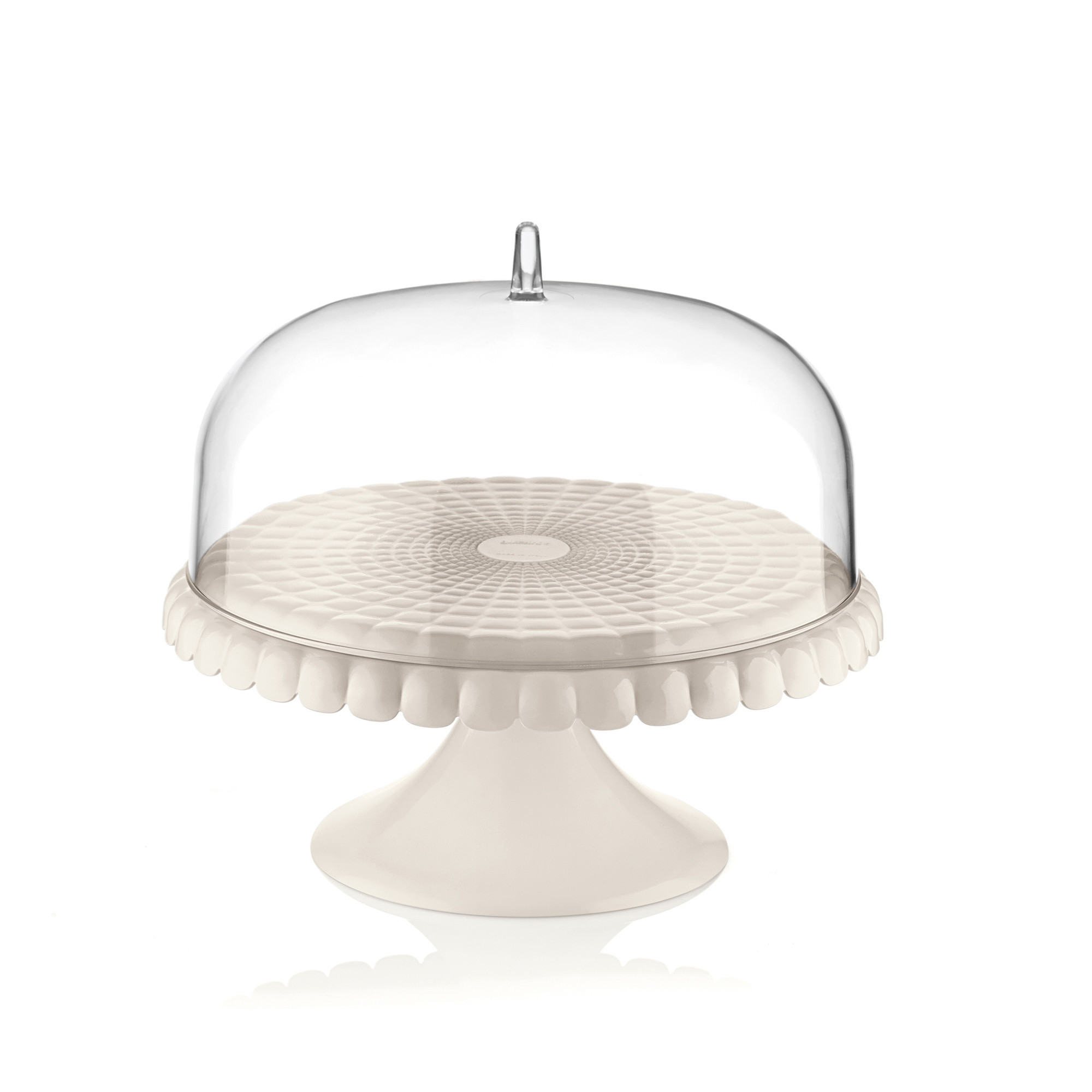 Τουρτιέρα Ακρυλική Με Πόδι Tiffany White 30cm Guzzini