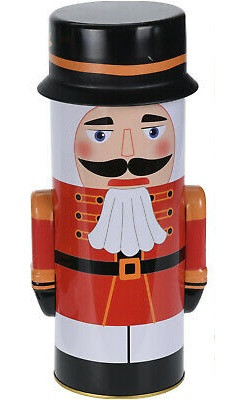 Κουτί Μεταλλικό Χριστουγεννιάτικο Nutcracker Red 25cm