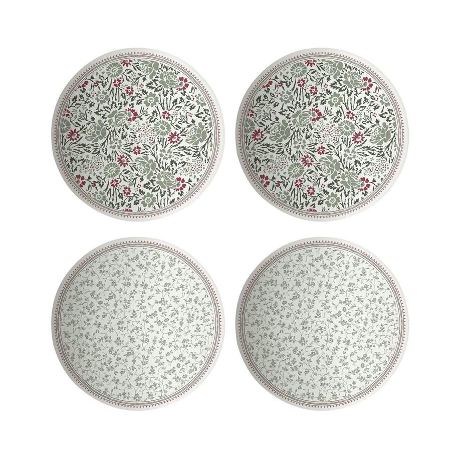 Πιατάκια Γλυκού Πορσελάνης Laura Ashley Σετ 4 τμχ. Assorti Wild Clematis Collectables 12cm