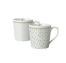 Κούπα Πορσελάνης Laura Ashley Σετ 2τμχ. Wild Clematis Collectables 350ml