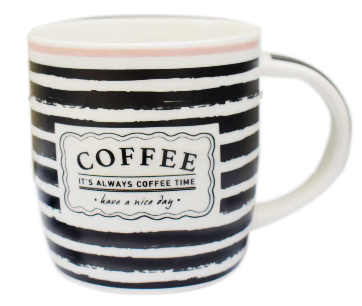 Κούπα Πορσελάνης Coffee Stripe Black 350ml