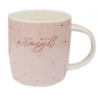 Κούπα Πορσελάνης Dot Pink You Are Enough 350ml Κούπα Πορσελάνης Dot Pink You Are Enough 350ml