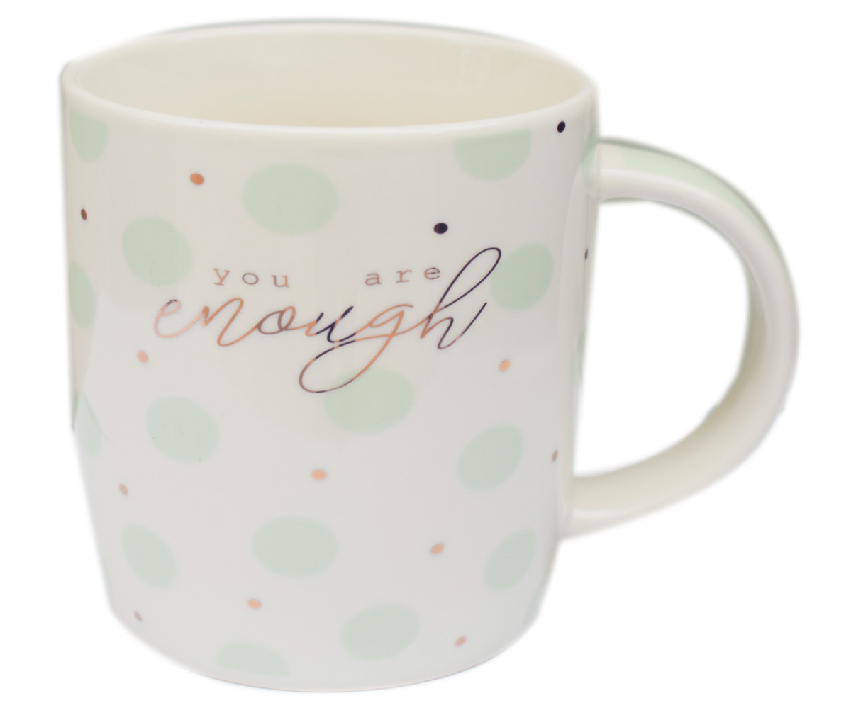 Κούπα Πορσελάνης Dot Pistachio You Are Enough 350ml