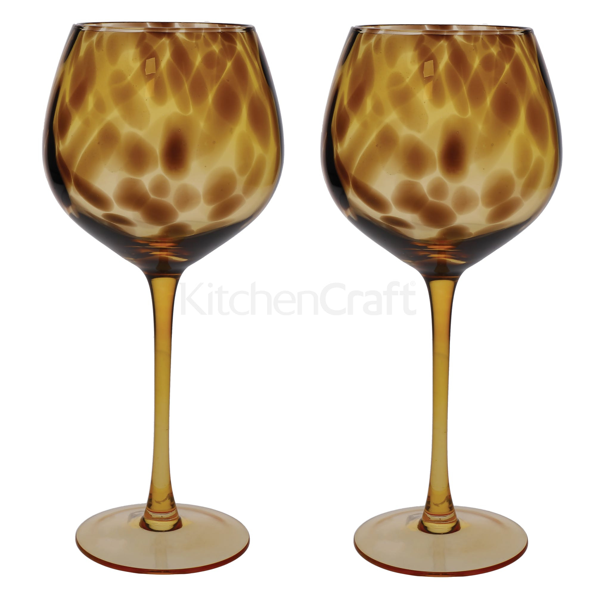 Ποτήρι Γυάλινο Κρασιού Σετ 2 τμχ. Tortoise Shell Barcraft 550ml Kitchencraft
