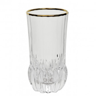 Ποτήρι Νερού - αναψυκτικού Κρυστάλλινο Rcr Adagio Gold 400ml