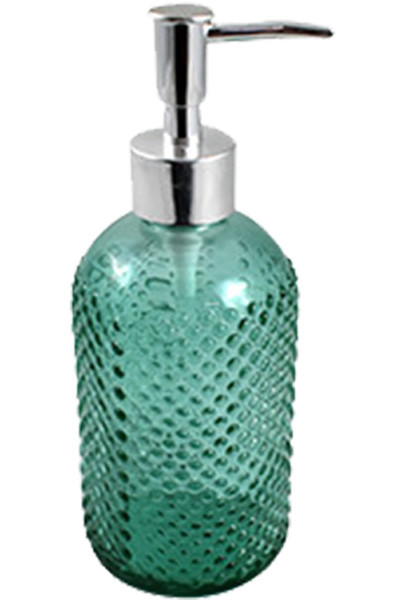 Dispencer Θήκη Για Κρεμοσάπουνο Γυάλινο Dots Green
