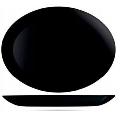 Πιατέλα Γυάλινη Diwali οβαλ Black Luminarc 33cm
