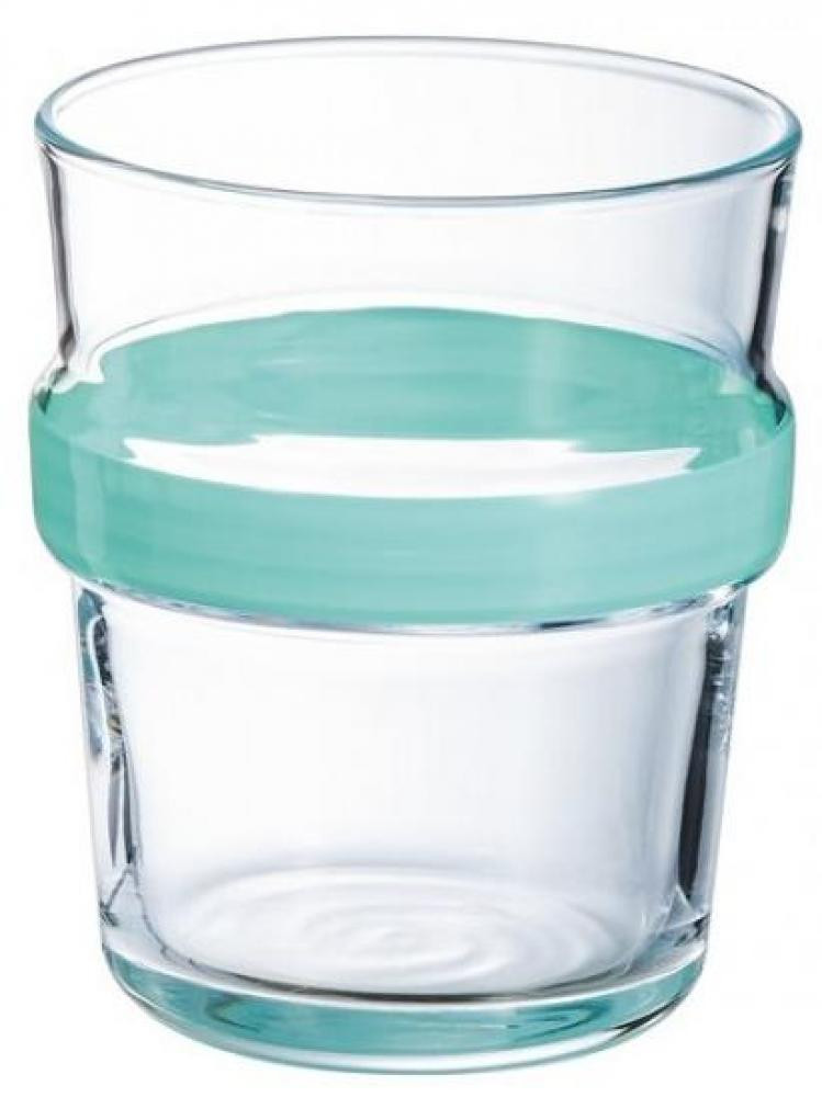 Ποτήρι Γυάλινο Νερού – Αναψυκτικού Stereo Turquoise Luminarc 270ml