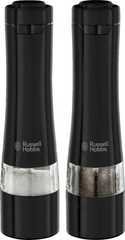 RUSSEL HOBBS Russell Hobbs Σετ Ηλεκτρικοί Μύλοι Για Αλάτι & Πιπέρι Ανοξείδωτοι Σε Μαύρο Χρώμα