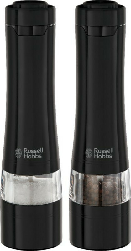 Russell Hobbs Σετ Ηλεκτρικοί Μύλοι Για Αλάτι & Πιπέρι Ανοξείδωτοι Σε Μαύρο Χρώμα