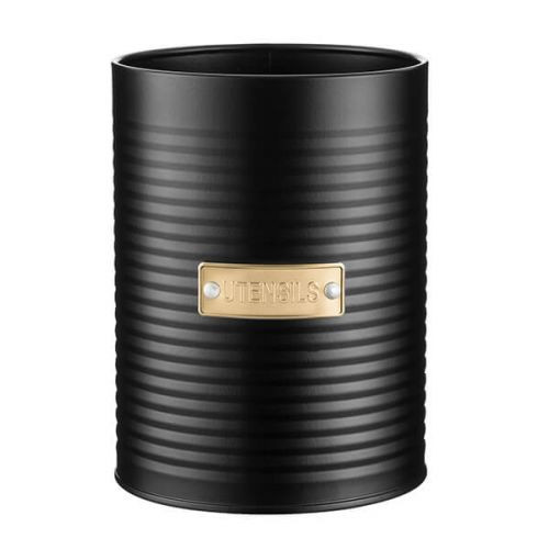Θήκη Για Κουτάλες Μεταλλική Otto Black Typhoon