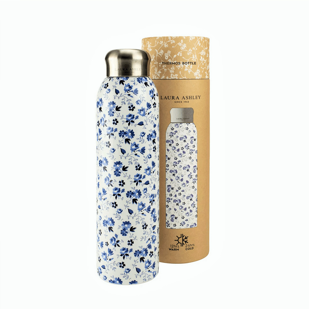Laura Ashley Παγούρι Θερμός Ανοξείδωτο To Go Petit Fleur Blue 500ml