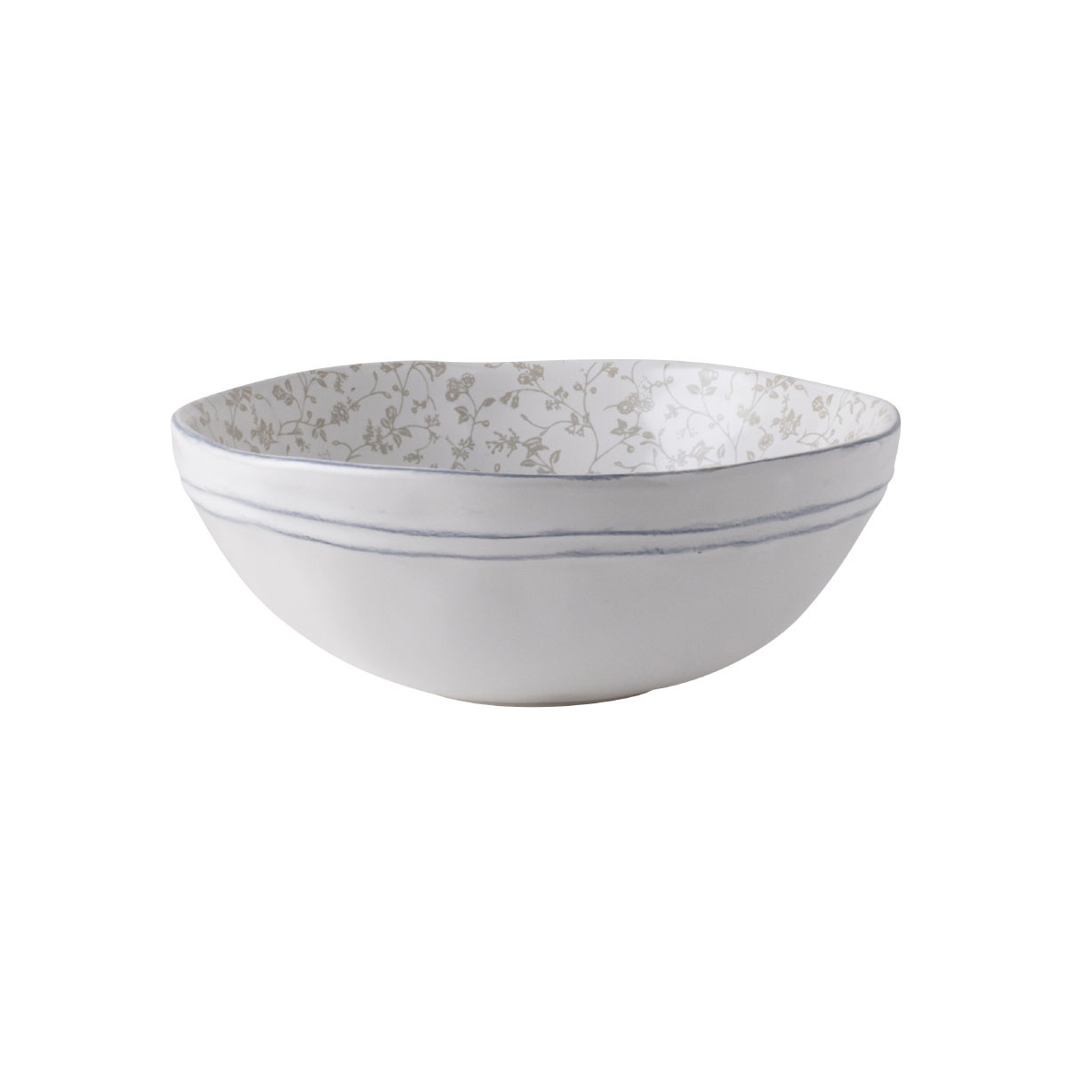 Laura Ashley Μπολ Πρωινού Κεραμικό White Decorated Artisan 16cm