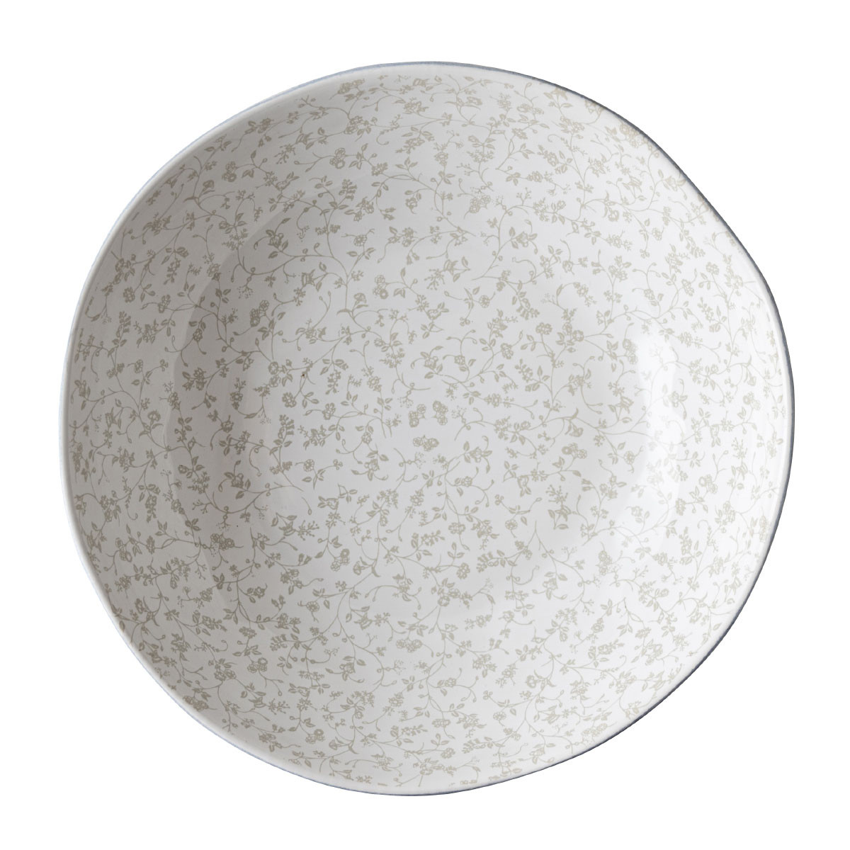 Πιάτο Βαθύ Κεραμικό Laura Ashley White Decorated Artisan 22cm