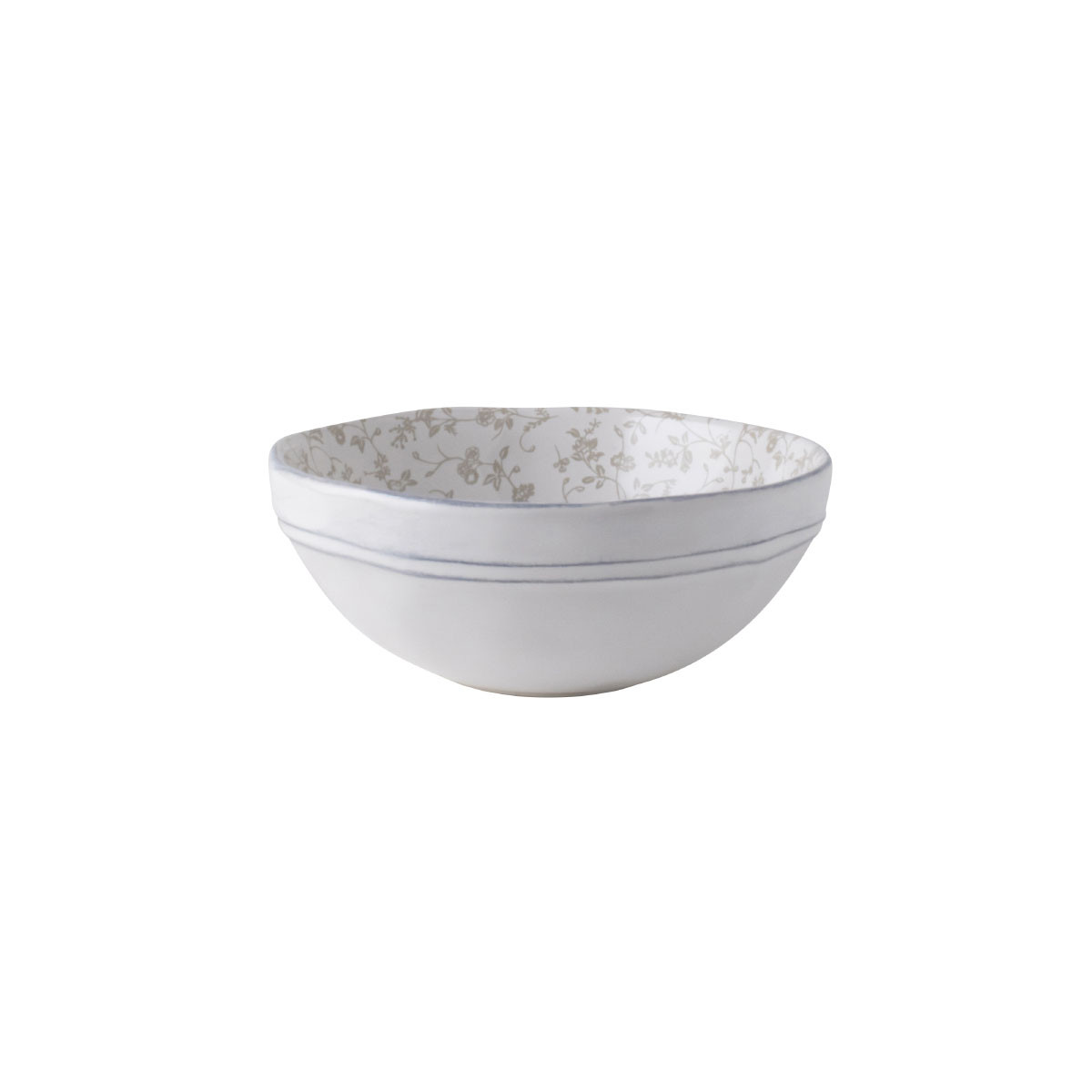 Μπολ Πρωινού Κεραμικό Laura Ashley White Decorated Artisan 13cm
