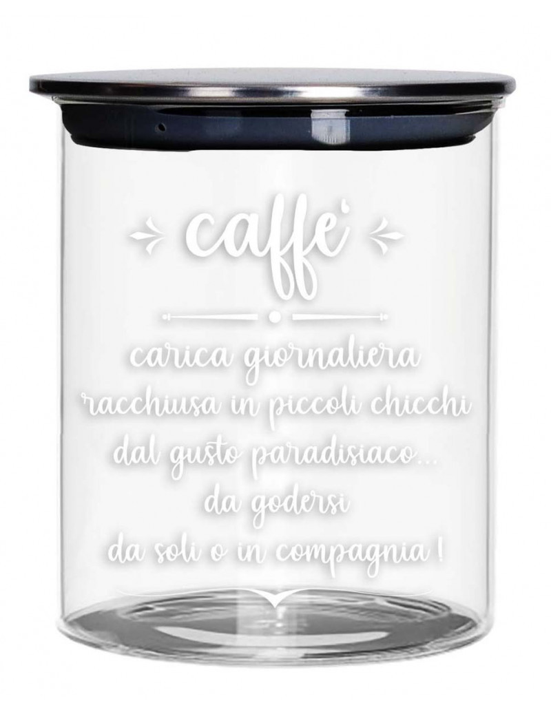 Δοχείο Γυάλινο Με Μεταλλικό Καπάκι Caffe Καφέ 700ml Brandani