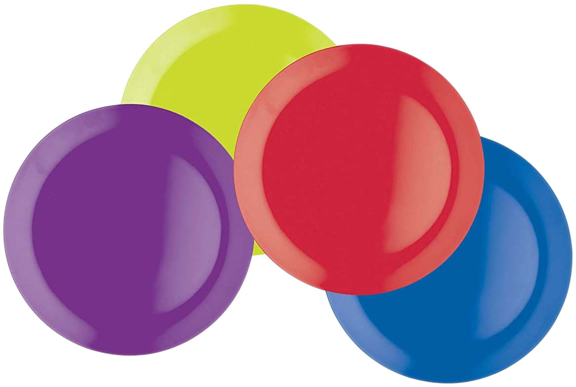 Πιάτα Μελαμίνης Σετ 4τμχ. Διάφορα Χρώματα Colorworks 23cm Kitchencraft