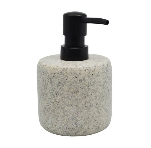 Dispencer Θήκη Για Κρεμοσάπουνο Polyester Grey Stone