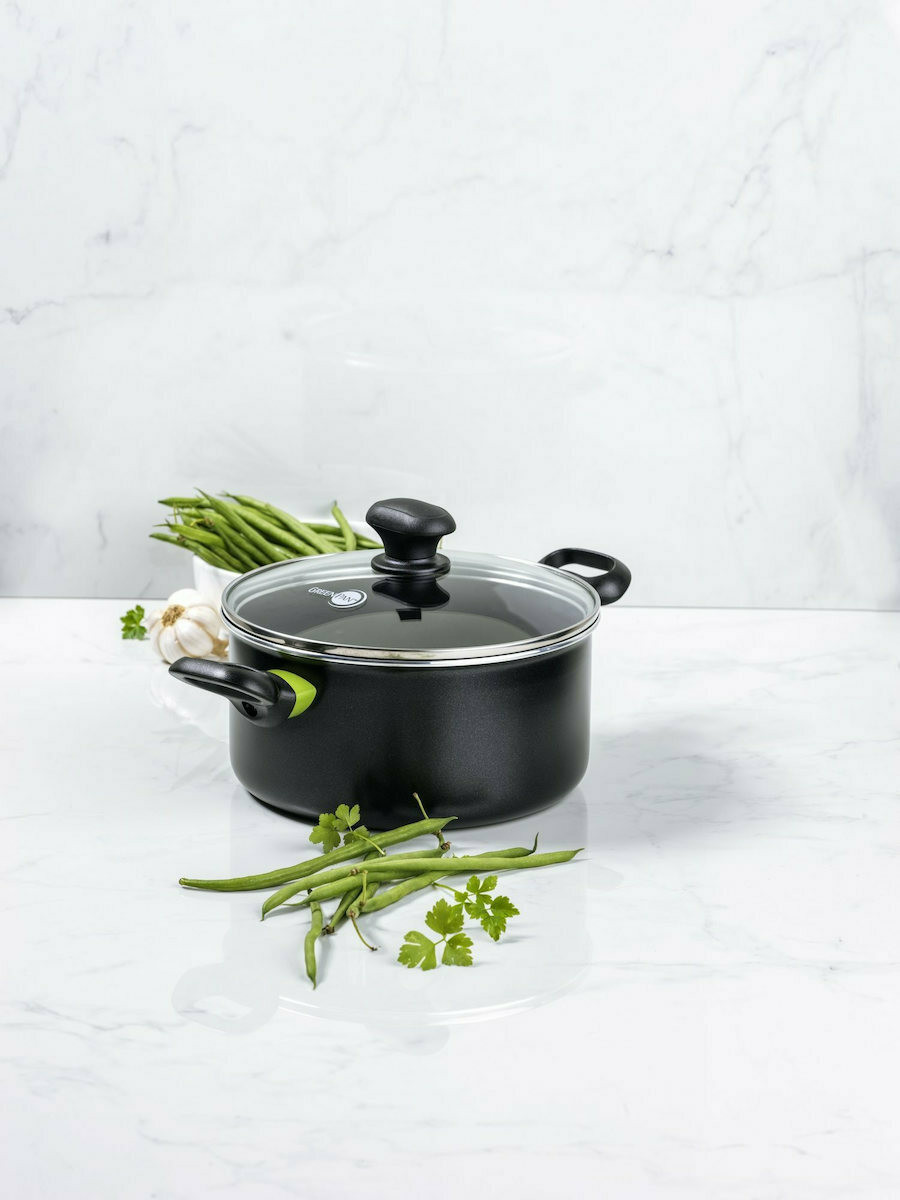 Green Pan Κατσαρόλα Βαθιά Κεραμική Αντικολλητική Diamond 20cm