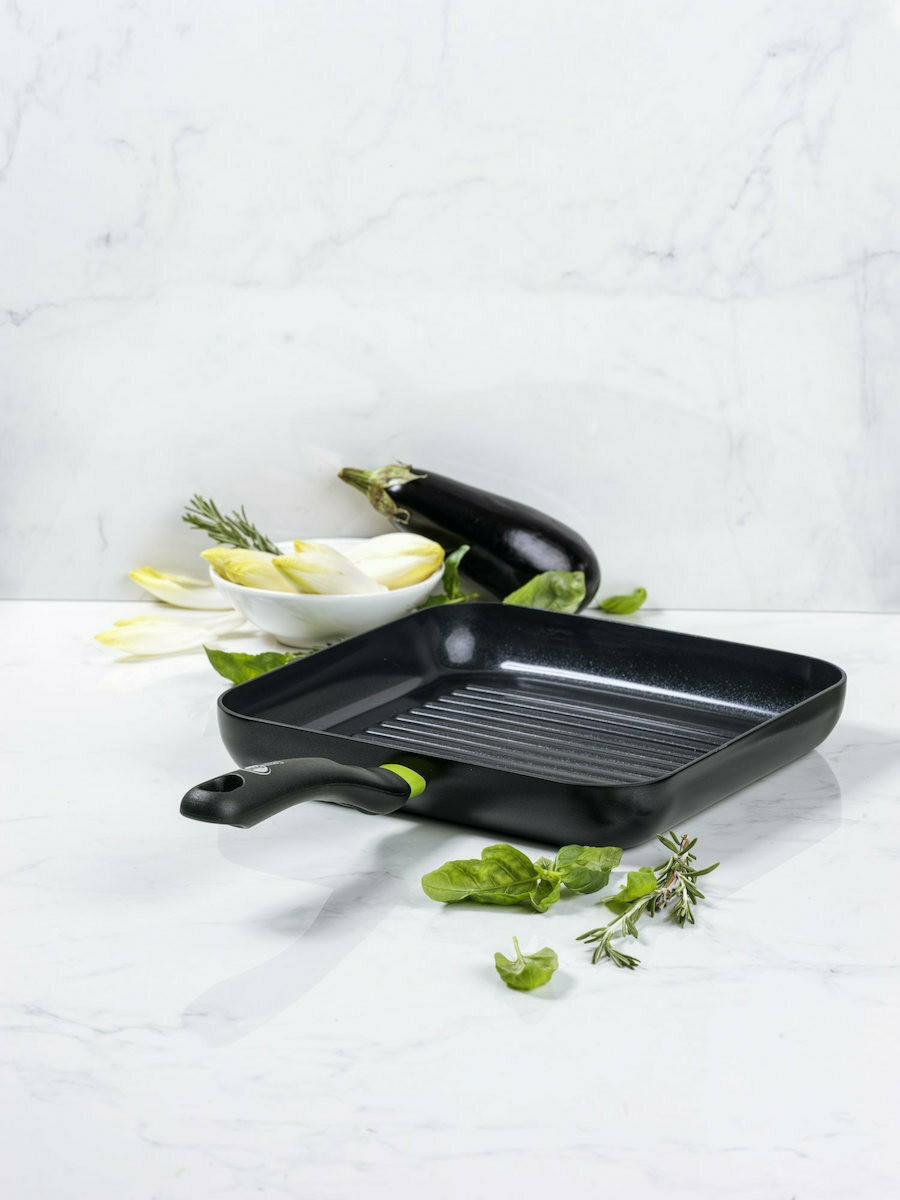 Γκριλιέρα Αλουμινίου Diamond 28cm Green Pan