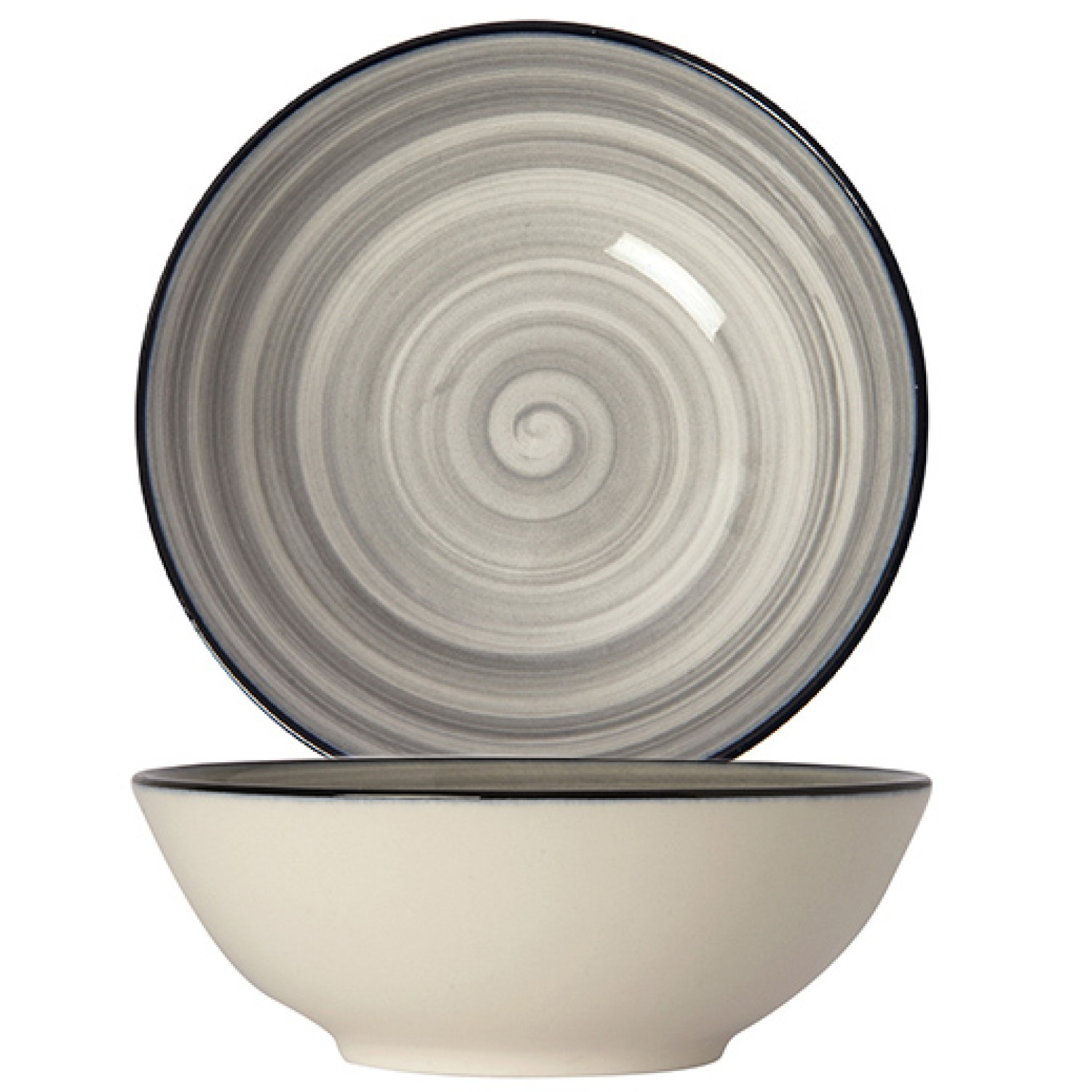 Μπολ Πορσελάνης porline Grey 17cm Porline Porselen