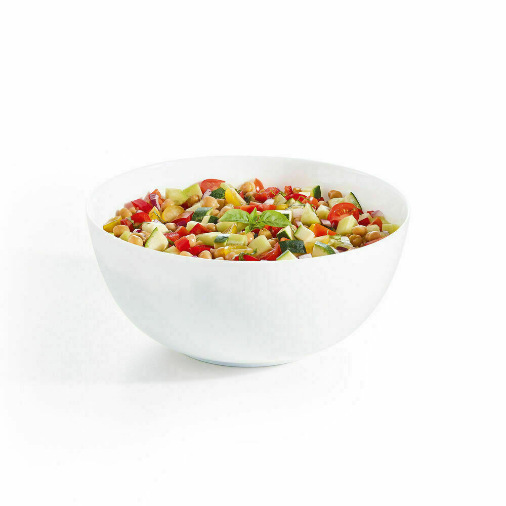 Luminarc Μπολ Σαλάτας Γυάλινο Diwali 21cm White